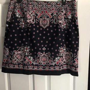 SALE:  Talbots Bandana Print Cotton Skirt Size 16W
